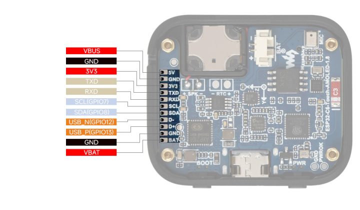 ESP32-C6 Display Development Board Pinout ESP32-C6 Display Development Board Pinout