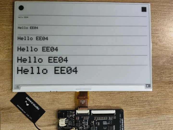 ESP32-S3 XIAO ePaper DIY Kit 7.5 inch demo