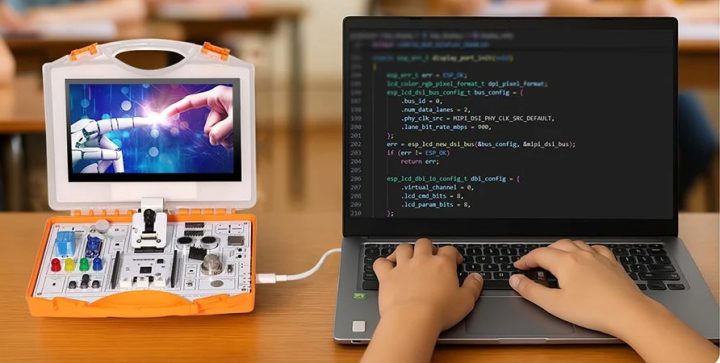 Elecrow ESP32-P4 learning and prototyping gets connected via USB C