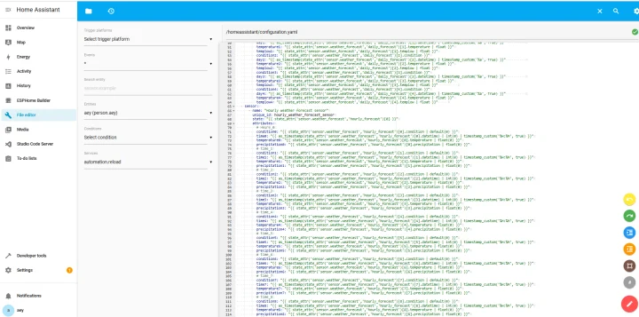 Home Assistant configuration File Editorr Home Assistant configuration File Editorr