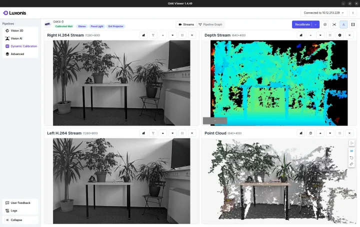 Luxonis OAK Viewer OAK4 D camera Luxonis OAK Viewer OAK4 D camera