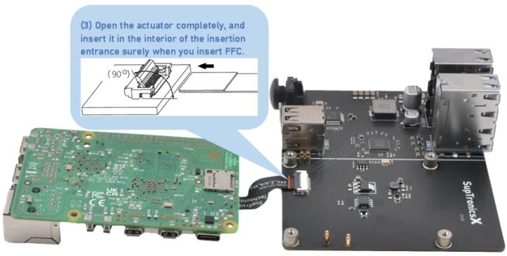 Raspberry Pi 5 installation 10 port USB expansion board