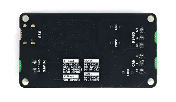ESP32 board RS485 CAN Bus microSD card
