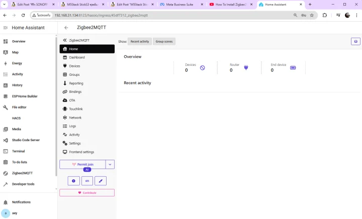 Home Zigbee2MQTT Home Assistant