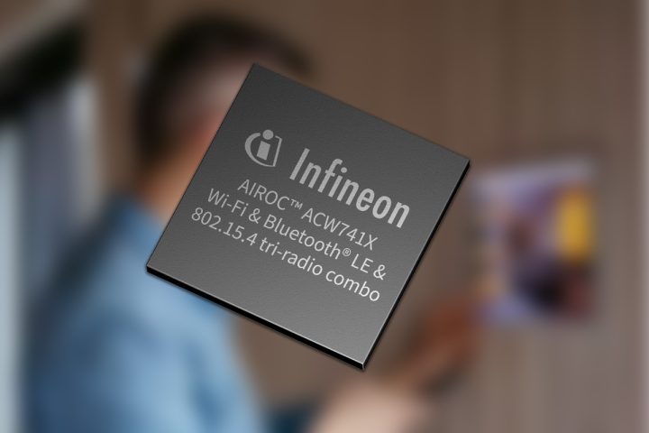 Infineon AIROC ACW741x family of Wi Fi 7 ultra low power tri radio IoT SoCs