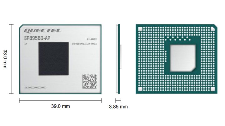 Quectel SP895BD-AP Dimensions