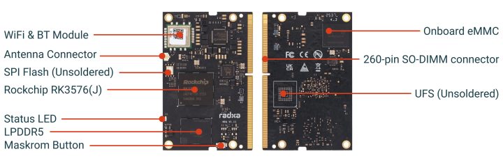 Radxa NX4 SoM hardware overview