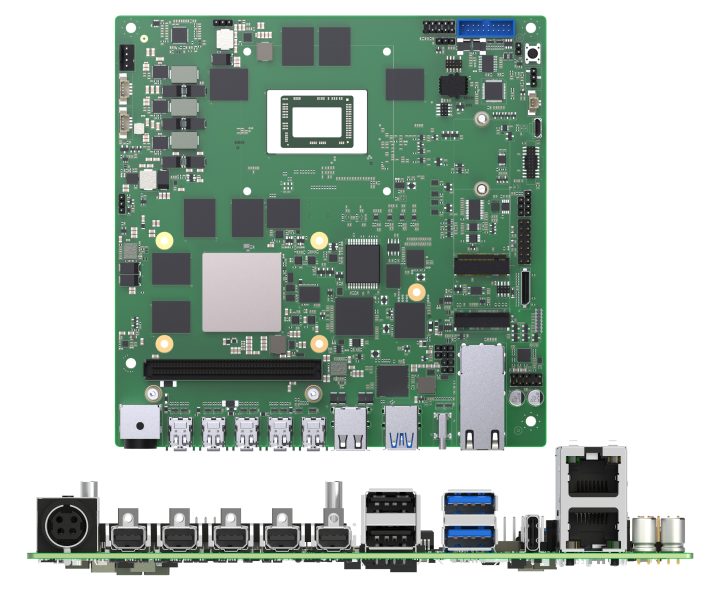SAPPHIRE EDGE+VPR-7P132 top and front view