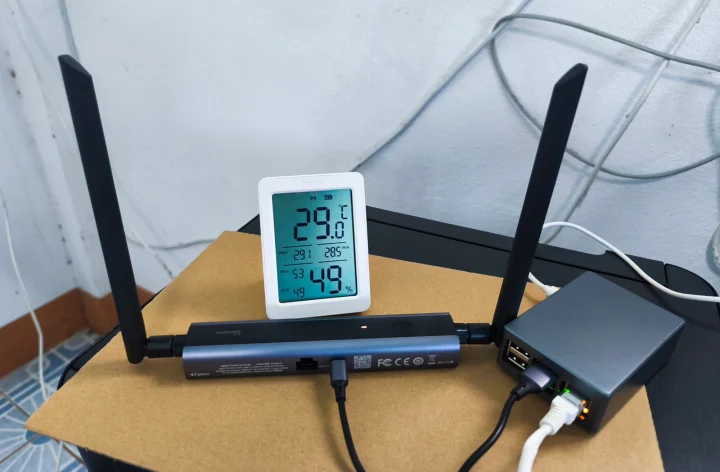 SONOFF AirGuard TH pair Zigbee Dongle M Raspberry Pi 4