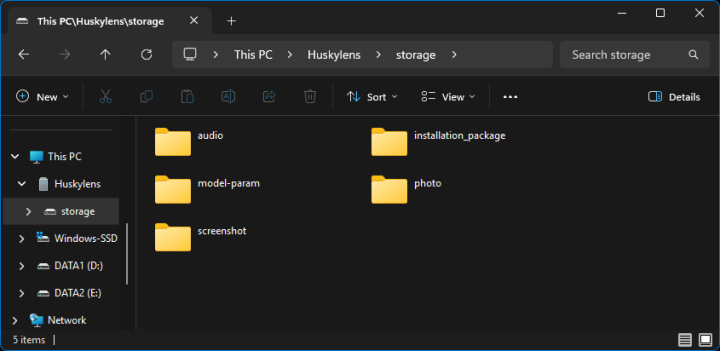 โครงสร้างไฟล์และไดเรกทอร่ของไดรฟ์ที่ตรวจพบ
