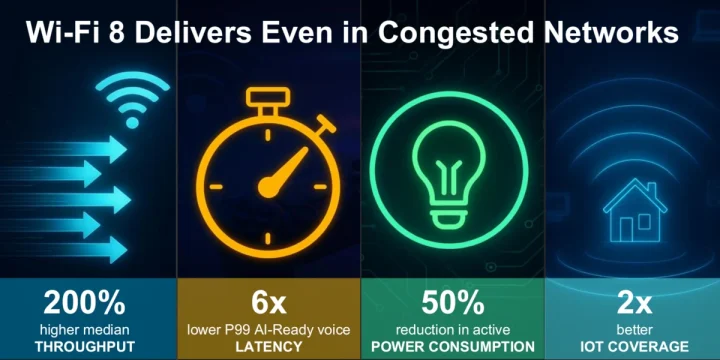 Wi Fi 8 advantages thoughput latency power consumption coverage Wi Fi 8 advantages thoughput latency power consumption coverage