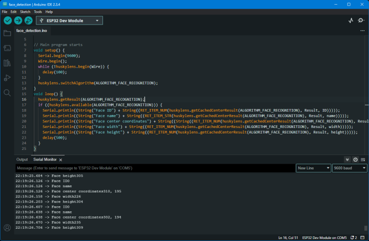การดึงข้อมูลพื้นฐานจากผลลัพธ์การรู้จำใบหน้า