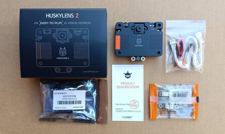 huskylens2 recevied components