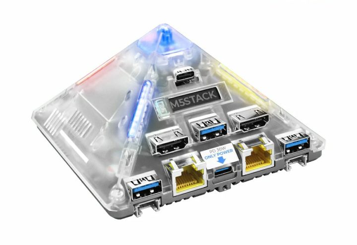 Axera AX8850 Linux Mini PC 4GB RAM Transparent case