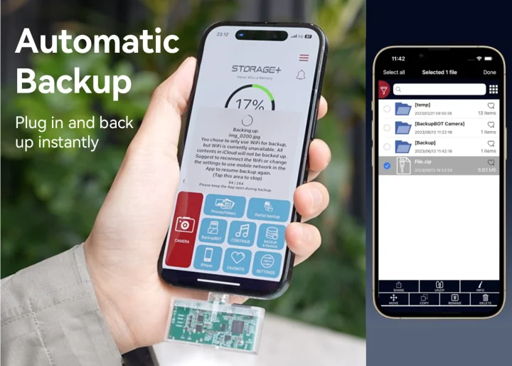 BackupBOT mobile app