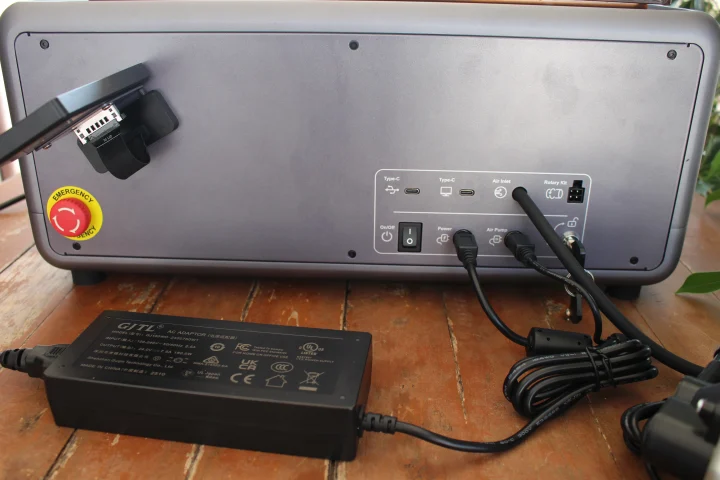 Connect adapter power insert safety key Emergency Stop Switch