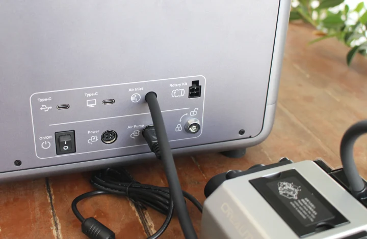 Connect air assist device and silicone tube