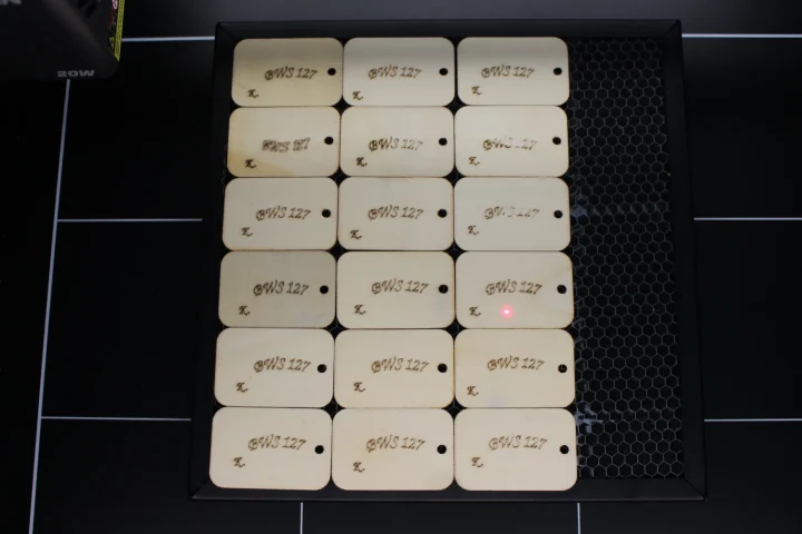 Creality Falcon A1 Pro with basswood 1mm Line engraving