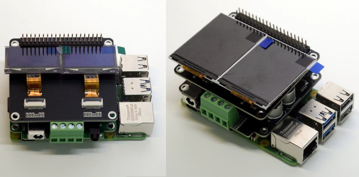 Dual OLED Hat Left Dual TFT Hat Right