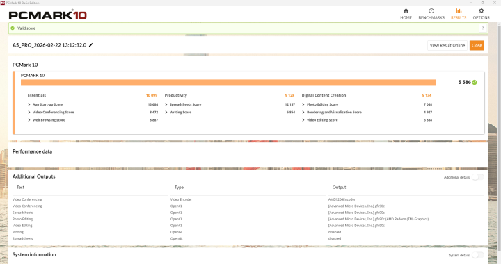 GEEKOM A5 Pro 2026 Edition PCMark 10