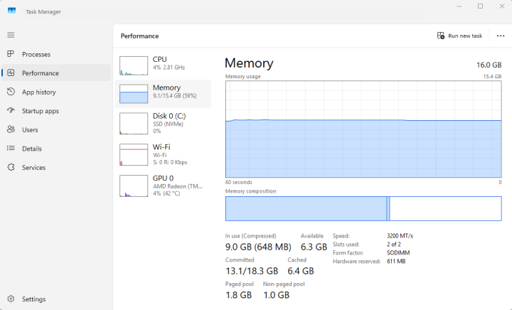 GEEKOM A5 Pro Task Manager