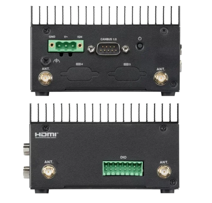 Intel Arrow Lake fanless computer CAN Bus Ignition DIO terminal block