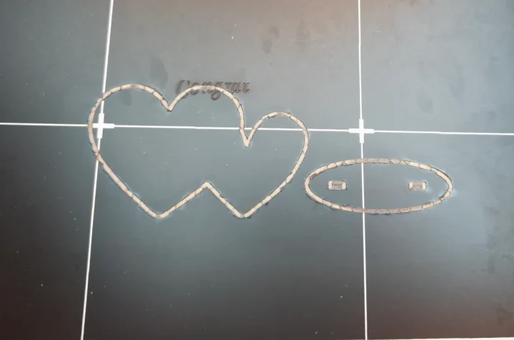 Overpowered Laser Cut