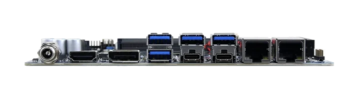 Thin Mini-ITX Panther Lake motherboard ports