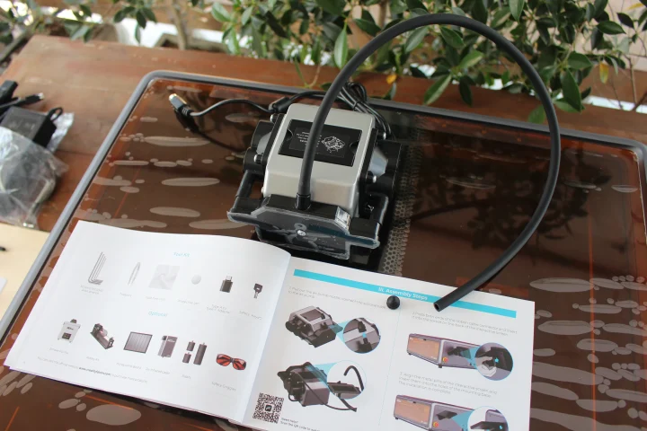 connect the silicone tube to the air pump