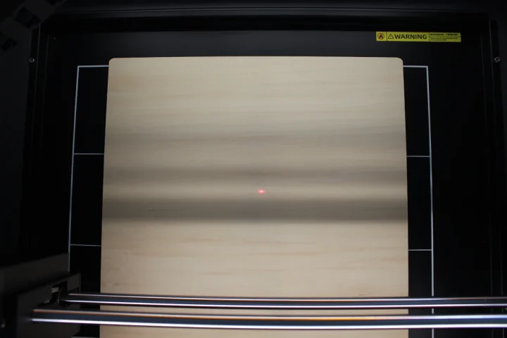 red dot position on material