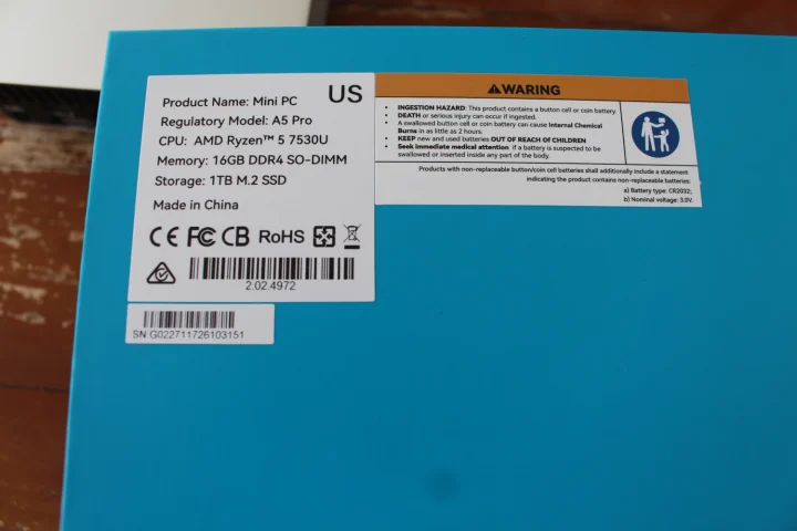 specifications label specifications label