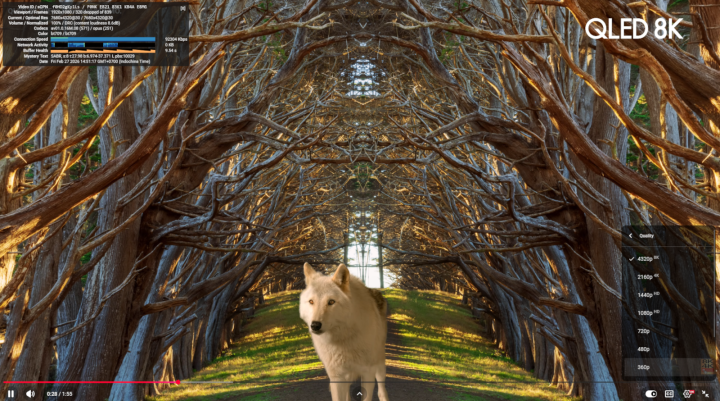 youtube firefox 8K 30FPS