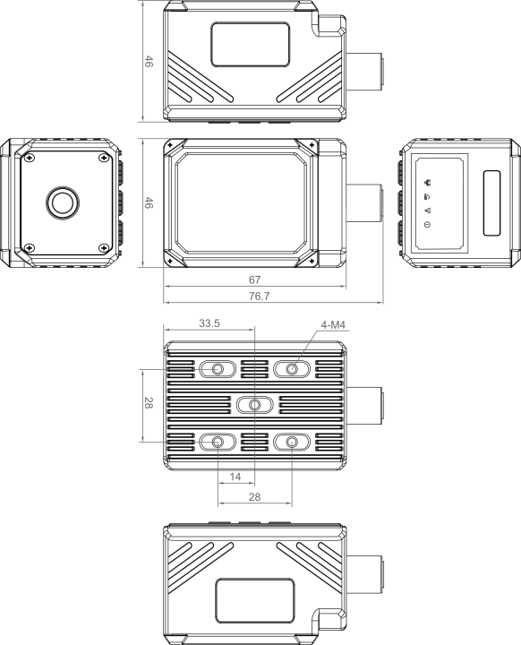 ED AIC1000 Dimension