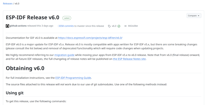 ESP-IDF Release v6.0