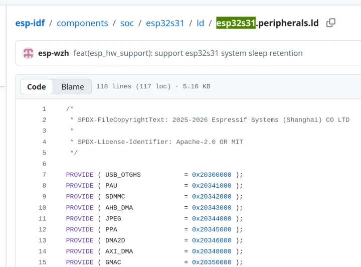 ESP32S31 peripherals