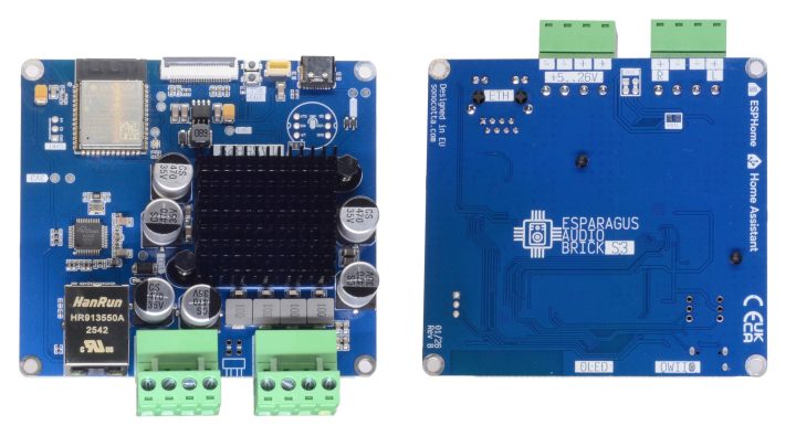 Esparagus Audio Brick ESP32-S3 Hi-Fi Class-D amplifier ESP32-S3