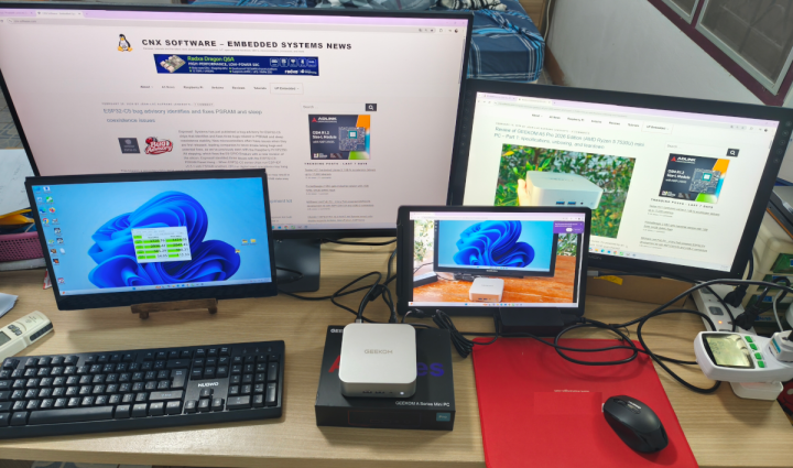 GEEKOM A5 Pro 2026 Edition 4 displays