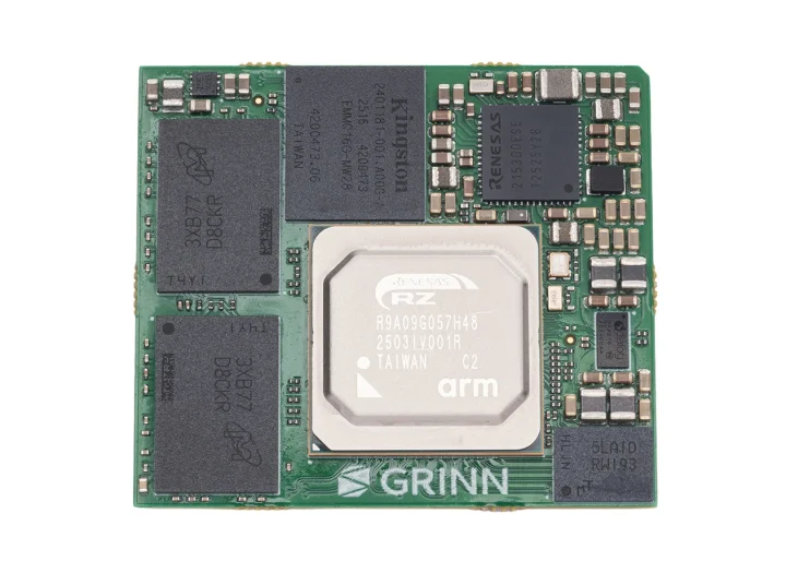Grinn Renesas RZ V2H vision AI system on module