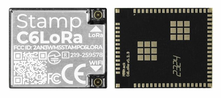 M5Stamp C6LoRa Module Top and Bottom