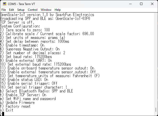 Open Scale IoT Terminal Open Scale IoT Terminal
