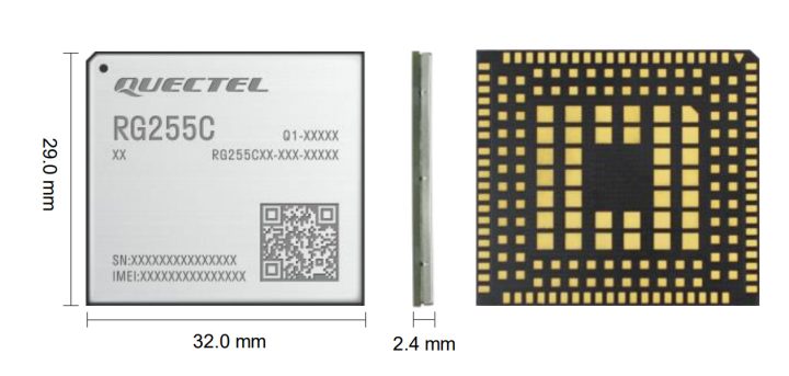 RG255C NA module front and back side