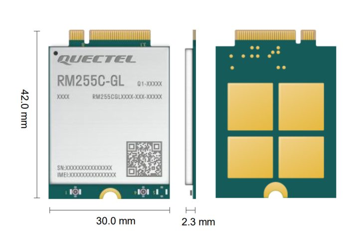 RM255C-GL front and backside