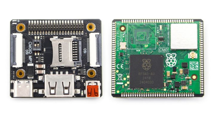 Raspberry Pi CM0IQ top and bottom
