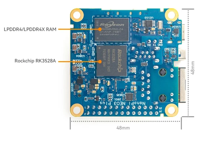 Rockchip RK3528A headless SBC
