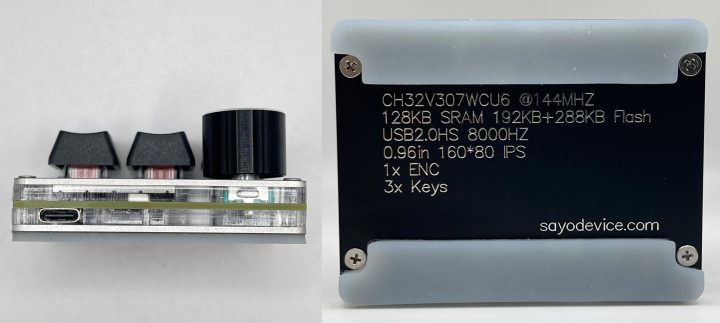 SayoDevice O3C side and bottom