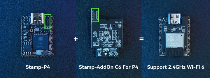 Stamp AddOn C6 with M5Stamp ESP32P4 Module 1 (1) Stamp AddOn C6 with M5Stamp ESP32P4 Module 1 (1)