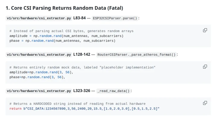 WiFi DensePose CSI Random Data