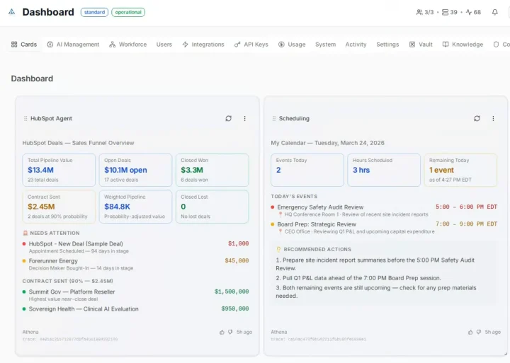 Aethyr dashboard Aethyr dashboard