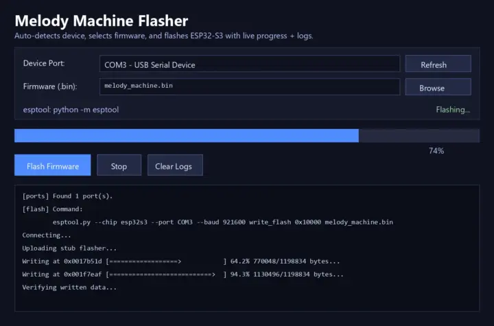 Melody Machine Flasher