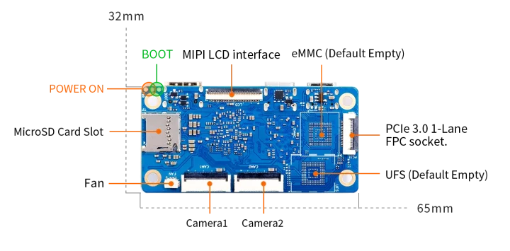 Orange Pi ZERO 3W bottom 